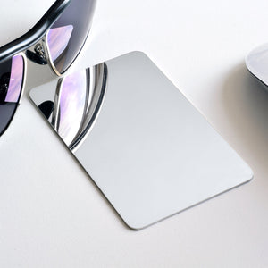 Discreet Solid Credit Card Mirror