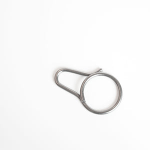 Simple Clip: Solid Titanium Carabiner (2 pack)