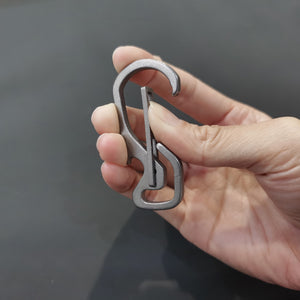 Titanium Carabiner + Bottler Opener