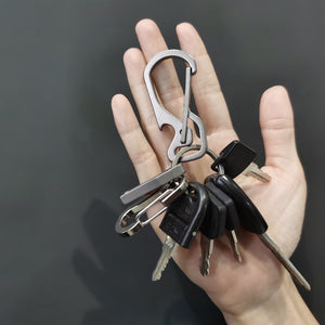 Titanium Carabiner + Bottler Opener
