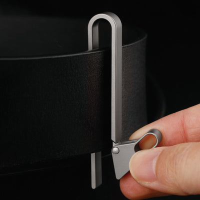 Titanium Belt Carabiner: Snap Lock