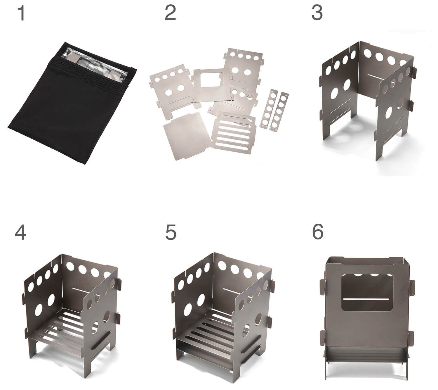 Titanium Flat-Pack Stove