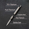 Titanium Survival EDC: Bottle Opener + Glass Breaker + Knife